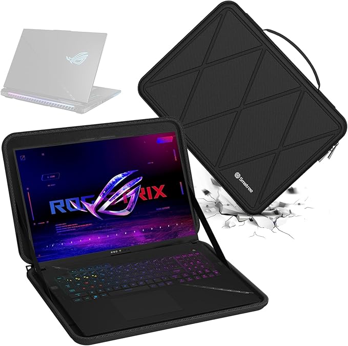 Smatree Hard EVA Protective Sleeve Case Compatible for 18 inch ASUS ROG Strix Scar 18 2025 G835/2024/2023, for 18 inch ASUS ROG Strix G18 2025 G815/2025 G814/2024/2023 Notebook Bag (X8329)