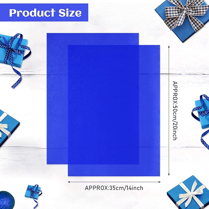 NEBURORA 120 Sheets Blue Tissue Paper - 14 x 20 Inches Navy Blue Wrapping Tissue for Gift Bags, Packaging, Floral Filler, Crafts, Birthday, Baby Shower, Wedding Decor