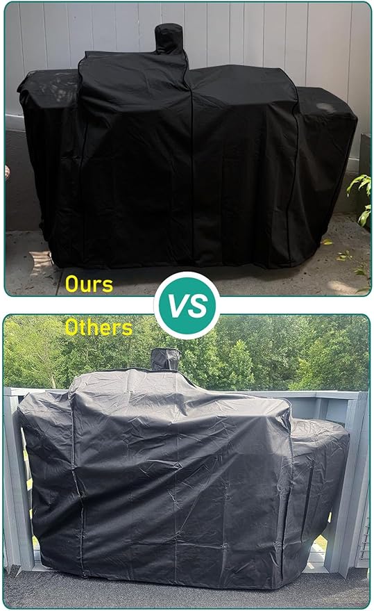 ZJYWSCH Grill Cover for Pit Boss Platinum KC Combo Wood Pellet & Gas Grill Outdoor Waterproof Pit Boss KC Combo Grill Cover PB1285KC 600D Heavy Duty