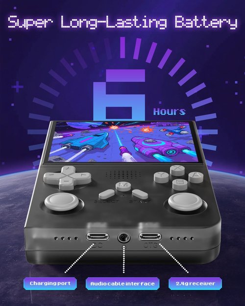 R40 Handheld Game Console - Retro Gaming with 128G TF Card & 20,000+ Games | Portable Mini Emulator