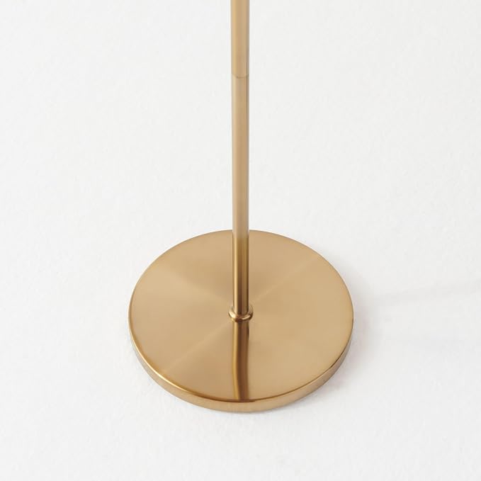 Brightech Nova 74 in. Antique Brass Industrial 3-Light LED Energy Efficient Floor Lamp with Built-in 3-Way Dimmer Function FL-NVA-BRS