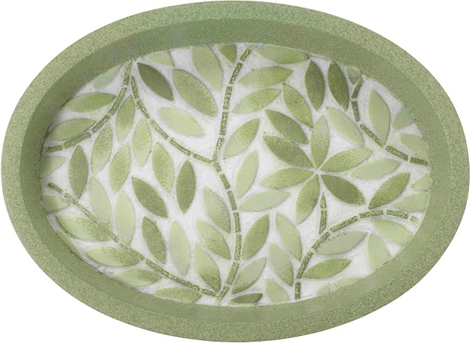 Avanti Linens - Soap Dish, 100% Hand-Painted Resin Bathroom Accessories, Botanical Home Decor (Stratford)