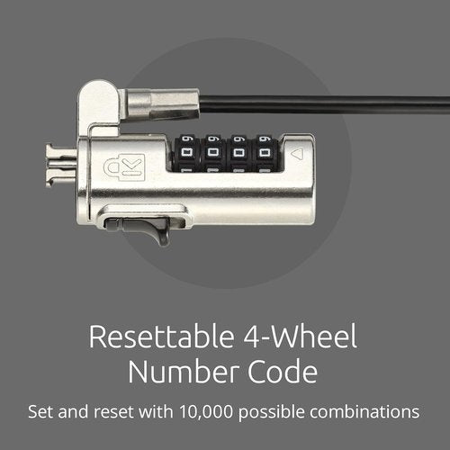 Kensington Combination Laptop Lock - Resettable Security for Standard Slots | K60213WW
