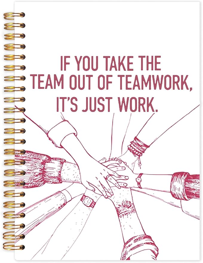 Yhtrg Welcome to the Team Gifts Spiral Notebooks, Gifts for Team Members at Work, Work Team Gifts for Employees, Journal Notebook for Women Men Coworkers, 5.5x8.3 Inch