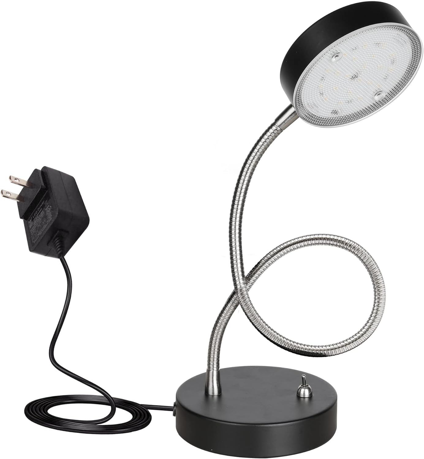 Skiennix Flexible Gooseneck LED Desk Lamp - 4.5W 260LM, 4000K Light for Home Office & Study | 19.25" Height