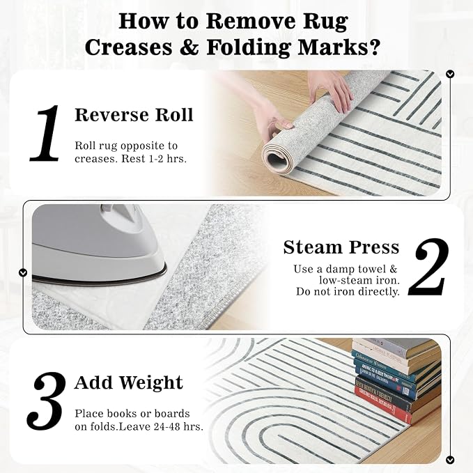 DCX Abstract Machine Washable 9x12 Rug, Gray Modern Accent Rug for Living Room, Soft Low Pile Non Slip Carpet, Kid & Pet Friendly Stain Resistant Rug for Bedroom Dining Room Office