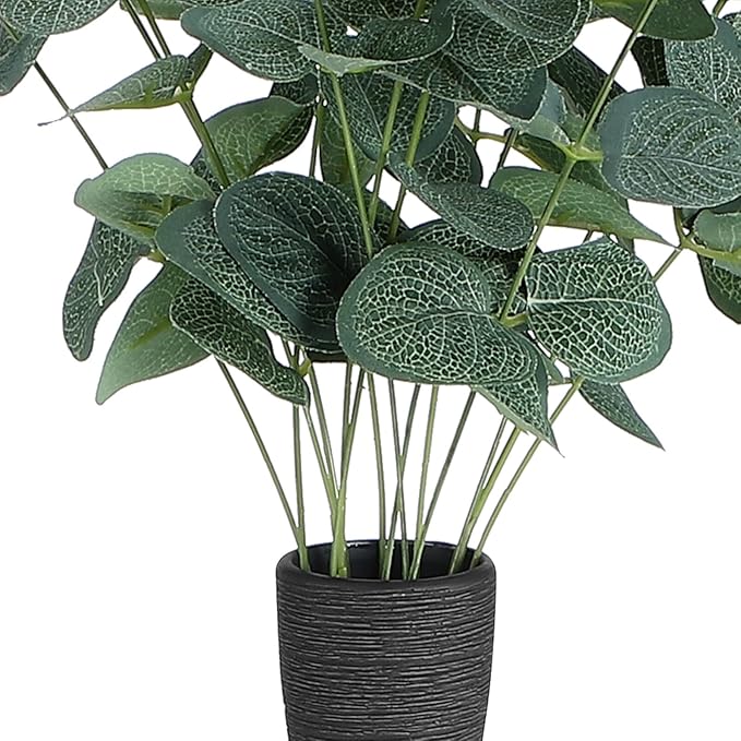 Garneck 2pcs Ceramic Flower Vases Narrow Neck Floor Vases Decorative Home Office Centerpiece Display for Floral Arrangements Glazed Pottery Design