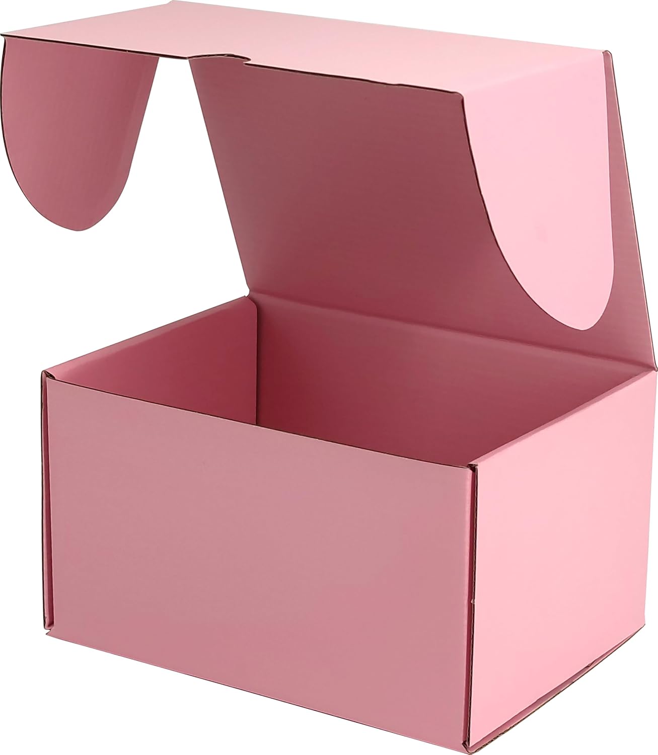 Skiennix Pink Shipping Boxes - Pack of 15 | 12x9x6 Inches Cardboard Corrugated Mailer for Craft Gifts