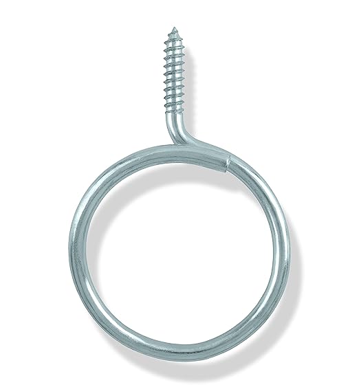 Cable & Wire Support Heavy Duty 2 Inch Threaded Bridle Rings Wood Screw, Cable Ring Hangers for Low Voltage Cable Management
