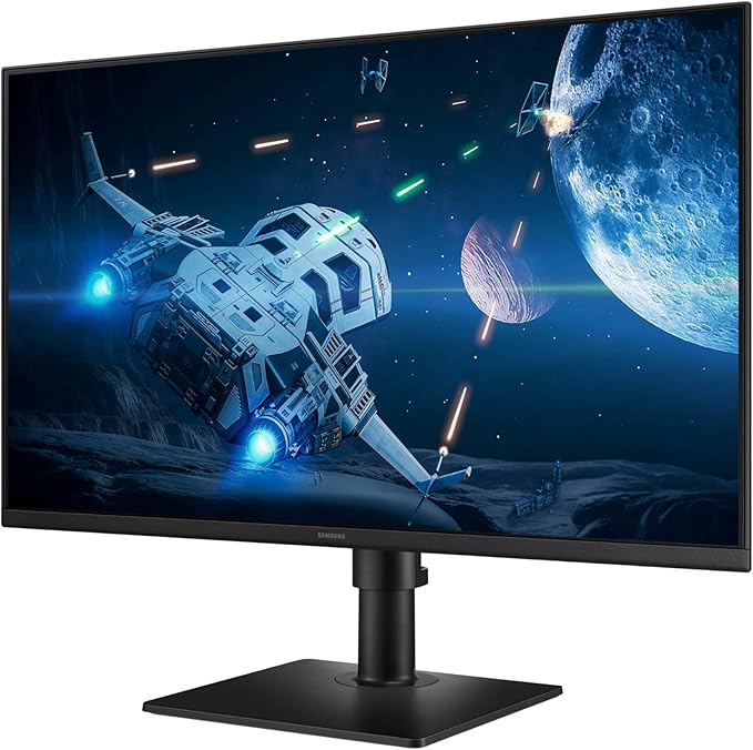 Samsung 27” (S40GD) Borderless Business Monitor with IPS Panel, 100Hz Refresh Rate, Eye Saver Mode, Ergonomic Design, Game Picture Mode, LS27D408GANXGO