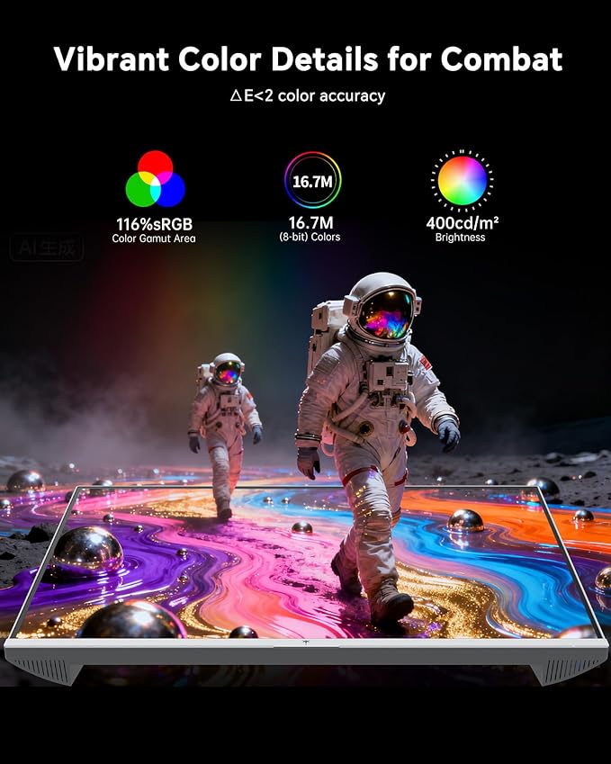 KTC 24 Inch 240Hz Gaming Monitor,1080P PC Computer Monitor with Fast IPS Panel, HDR 400, Adaptive Sync, 1ms(MPRT), 116% sRGB, HDMI Display Port, Eye Care, VESA Mount, White H24F7
