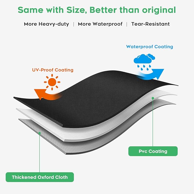 EZ-DONGTENG Griddle Cover Compatible with Weber Spirit 300 Series Griddle and Weber Genesis 300 Series Griddle, Full-Size Storage Bag with Durable Handles and Thickened Bottom, Black