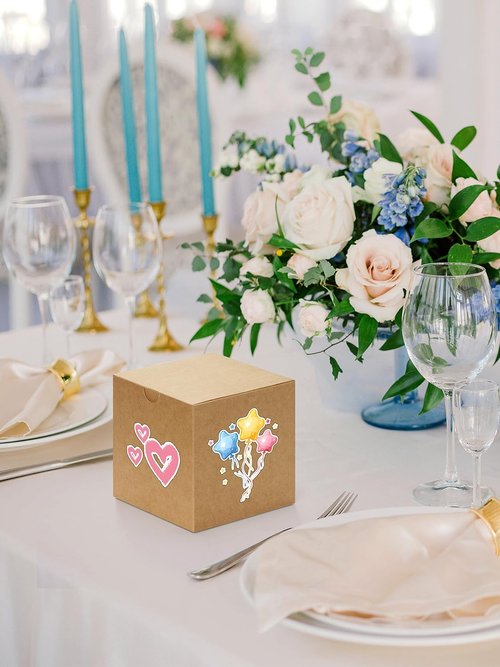 Eupako Gift Boxes - 25 Pack Brown Kraft Paper Boxes with Lids for Parties, Weddings & Crafts | 4x4x4 Inches