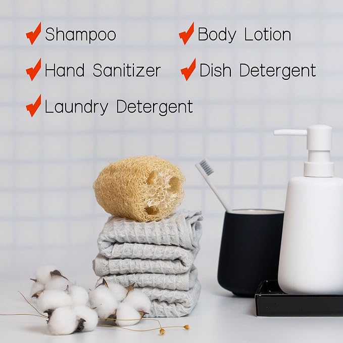 Matte White Ceramic Soap Dispenser, 13 oz Refillable Bathroom or Kitchen Countertop Dispenser with Soft Touch Rubber Coating