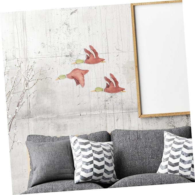 IMIKEYA 3pcs Flying Bird Wall Hanging Crafts Vintage Wooden Wall Decor for Home Elegant Artistic Touch to Living Room Easy Installation Rustic Aged Look