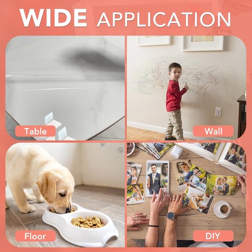 Clear Contact Paper by [Brand Name] - Self-Adhesive Protective Liner for Crafts | 18" x 4.5 ft Rolls