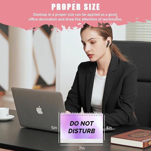 Funny Desk Signs by [Brand Name] - 30 Flip Messages for Office Decor | 5.5 x 8 Inches