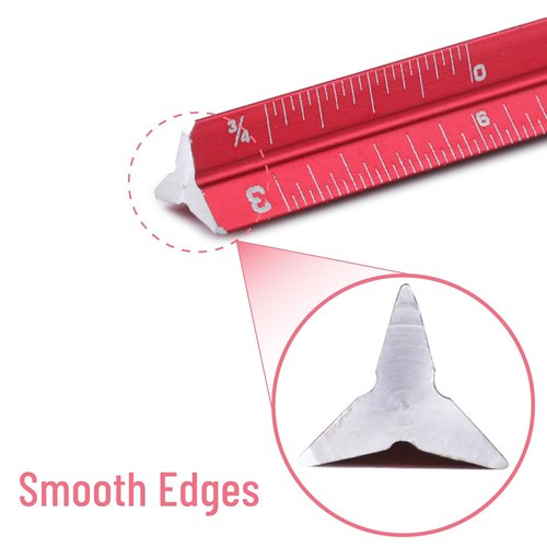 Mr. Pen | Pocket Size Ruler - 6 Inch, 2 Pack Small Architectural Scale for Precision Measurements