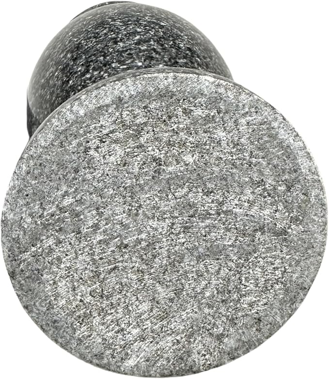 Turned Granite Vase Polished 4" x 10" Black Mist with Stainless Steel Inner