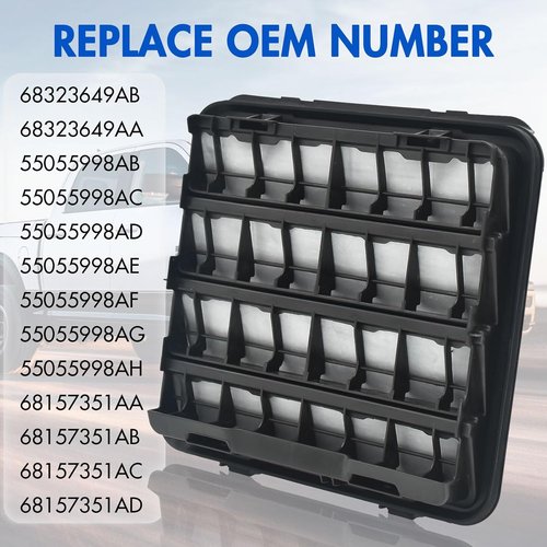 RAM Body Side Aperture Exhaust Louvers - Prevent Water Leaks for 2002-2024 RAM 1500/2500/3500 & 2014-2024 Dodge Durango | Replaces #68323649AB