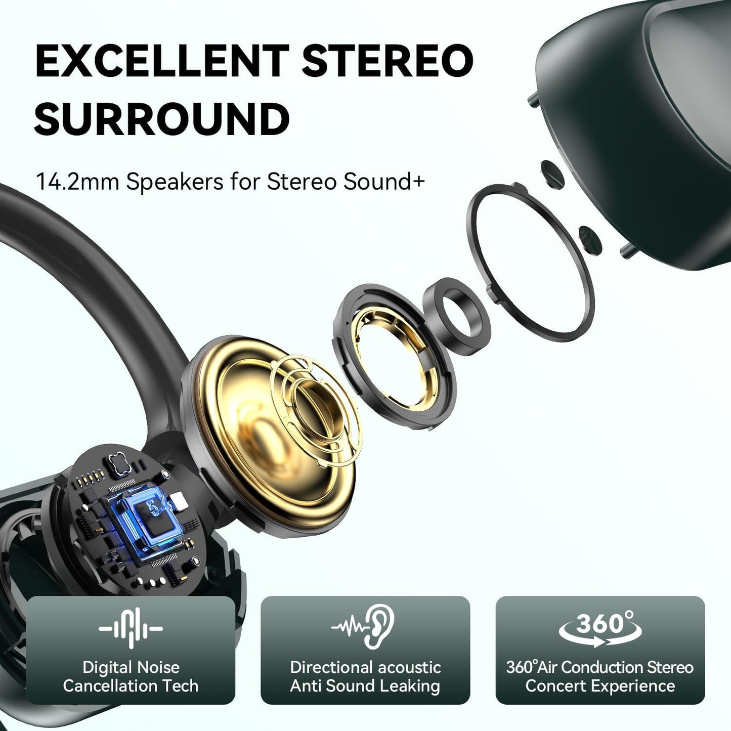 Skiennix AI Translation Earbuds - Real-Time Translator with 144 Languages & Bluetooth 5.4 Support