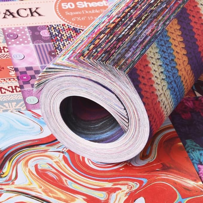 Origami Paper Kit Dobule Sided 100 Sheets 100 Colors 6 Inch Japanese Chiyo Square Easy Fold Arts Crafts DIY Handwork Origami Papers Cloth Rock Color