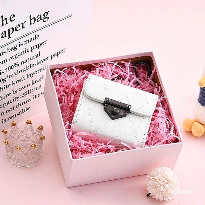 Uptotop 4 oz Pink Crinkle Cut Paper Shred Filler for Gift Basket Filling Birthday Wedding Christmas Thanksgiving Mother's Day