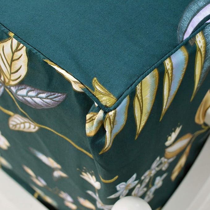 FADFAY Sheets Set Twin Teal Elegant Floral Bedding Tropical Plam Leave Sunflower Bedding 800 Thread Count Luxury Summer Sheets 100% Egyptian Cotton Deep Pocket Bed Sheets Set, 4 Pieces-Twin Size