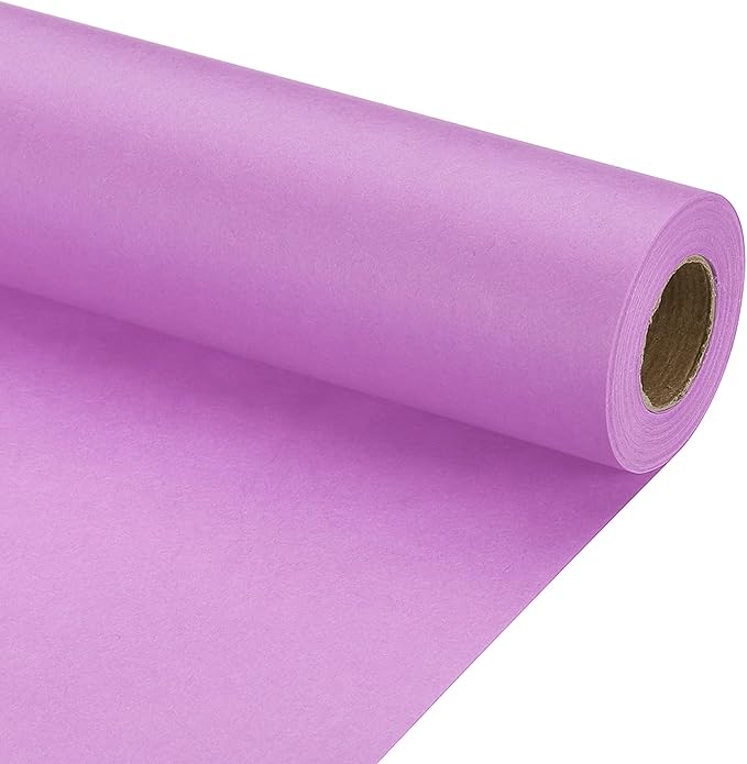 PATIKIL Wrapping Paper, 12" x 500"(42') 70 GSM Craft Paper Roll Kraft Packing Paper for Poster Bulletin Board, Gift Wrapping, Light Pink