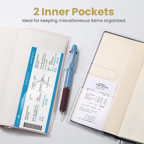 Hobonichi - Clear Cover for Weeks Planner | Protective Plastic Sleeve - 8.0x7.7 Inches, Compatible with April Start & Mega Planners (1-Pack)