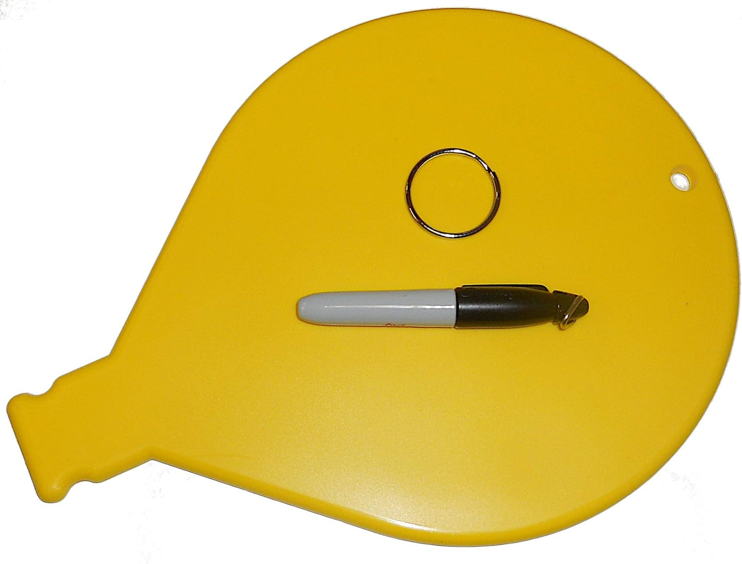 Skiennix Large Yellow Key Chain Tag - Durable Key Ring Holder with Pen | Never Lose Your Keys Again