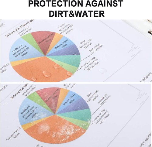 PANDRI Heavy Duty Clear Sheet Protectors - 1000 Pack for 8.5 x 11 Paper | Reinforced 11-Hole Design