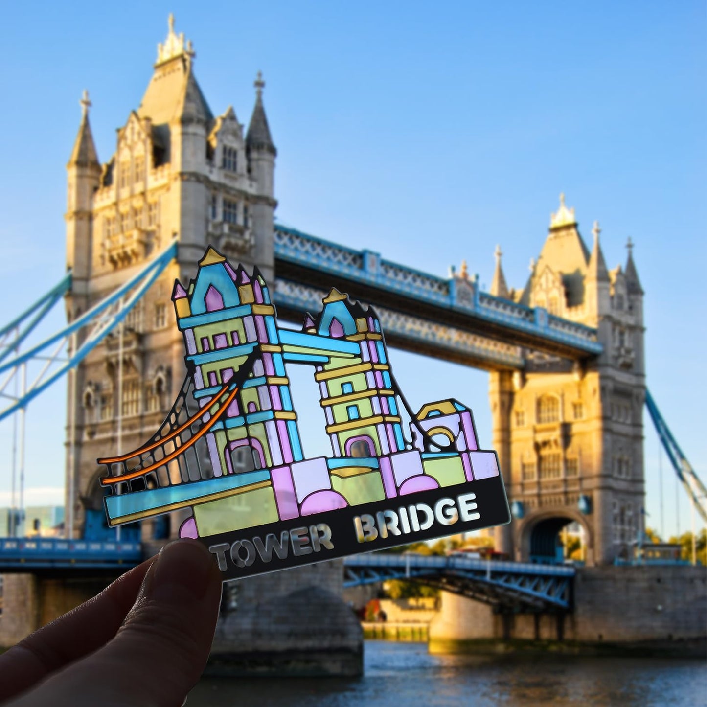 Tower Bridge Metal Bookmarks - Transparent Design for Aesthetic Reading | Perfect Gift for Book Lovers