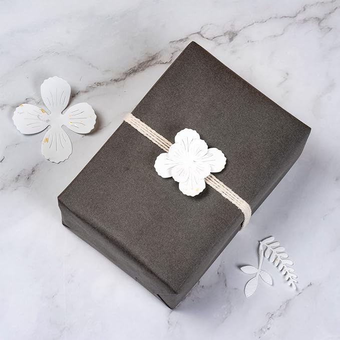 RUSPEPA 30"x 393"(32.8') Dark Gray Kraft Wrapping Paper Large Jumbo Roll, Recyclable Gray Gift Wrap Paper for Birthday Gift Wrapping, Table Covering, Art & Craft Supplies, Bouquet Flower, 80GSM