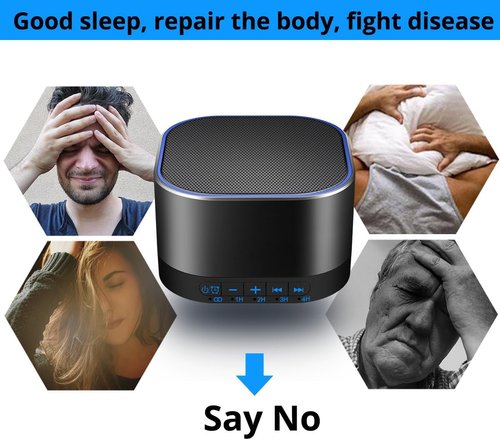 Magicteam White Noise Machine - 20 Soothing Sounds, 32 Volume Levels, AC/USB Powered | Sleep Timer for All Ages