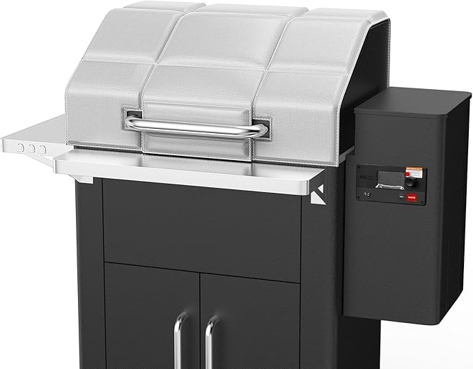 Grill Blanket for Traeger Silverton 620 Wood Pellet Grill, Thermal Insulation Blanket for Trager 620 Smoker, for Traeger TFS62GVF Smoker Insulated Blanket for Winter Cooking