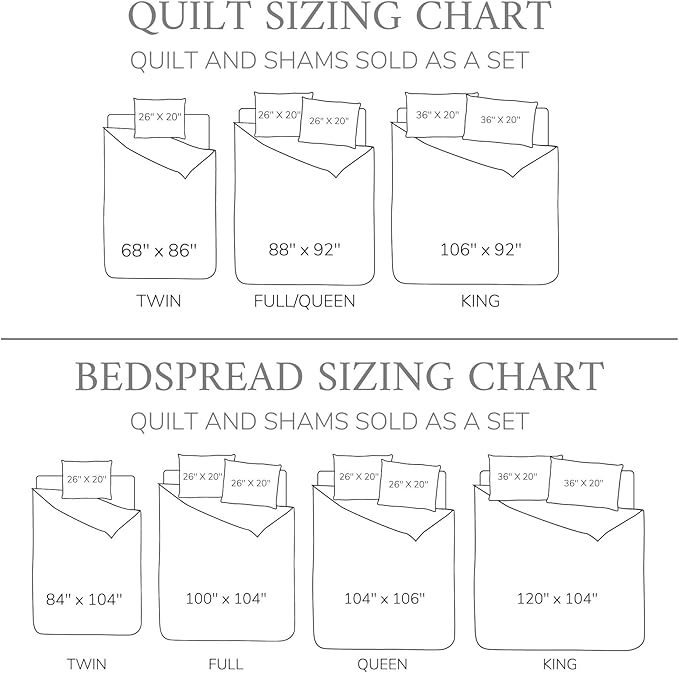 Levtex Home - Cross Stitch Bedspread Set - Full Bedspread and Two Standard Shams - Cross Stitch Pattern - Bedspread (100x104in.) and Sham (20x26in.) - Cotton