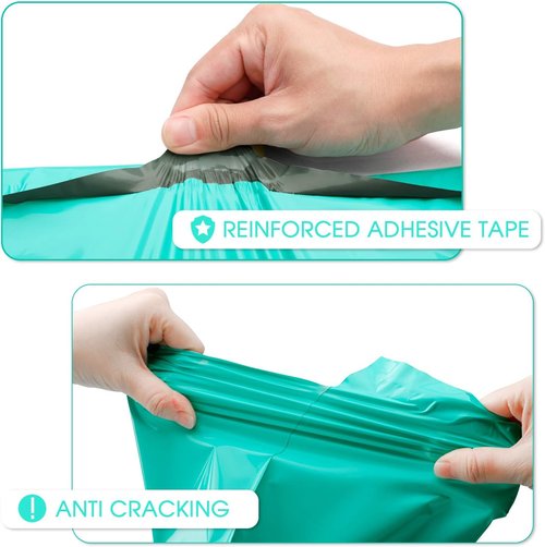 Metronic Teal Poly Mailers - 14.5x19 Large Self-Seal Shipping Bags | 100 Pack for Small Business