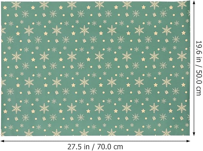 GALPADA 5pcs Vintage Christmas Wrapping Paper Kraft DIY Present Packaging for Bouquet Seasonal Festival Celebration