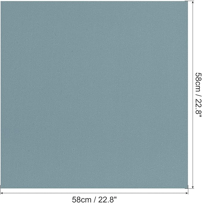 MECCANIXITY Flower Wrapping Fog Paper 22.8x22.8 Inch Waterproof Matte Floral Wrapping Paper for DIY Crafts, Gift/Gift Box Packaging Misty Blue 20 Pcs