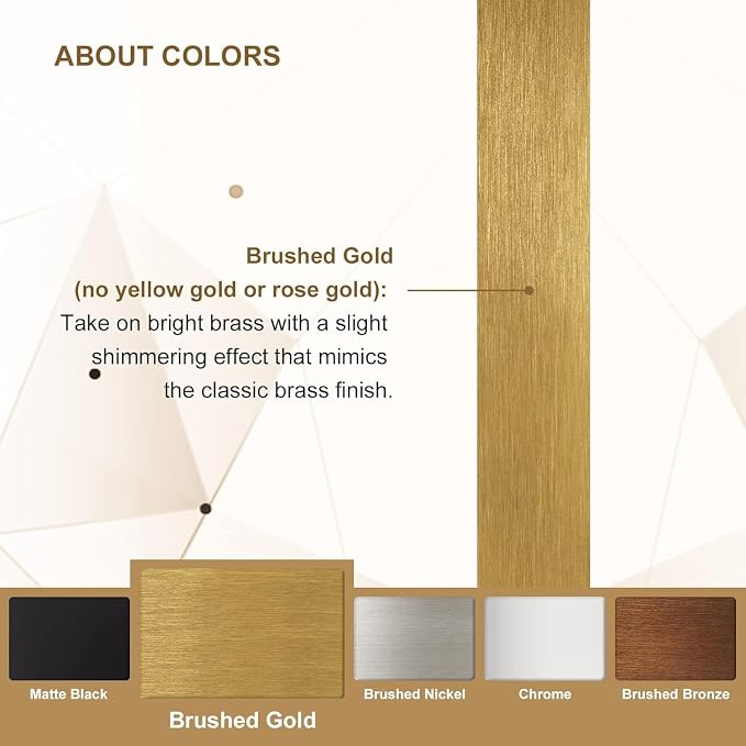 ANDY STAR Square Gold Vanity Mirrors, 24"x24" Brushed Brass Scalloped Bathroom Mirror, Antique Wall Mirror with Anti-Rust Stainless Steel Frame, Rounded Notched Corner Design Ideal for Home Deocr