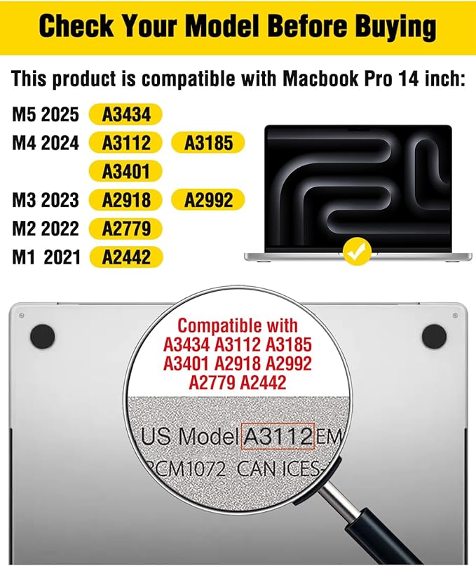 F FORITO Magnetic Privacy Screen Protector Compatible with MacBook Pro 14 inch (2025-2021, M5 M4 M3 M2 M1 Pro Max), Removable 360° Anti Peeping Anti Blue Light Anti Glare Laptop Privacy Screen Shield