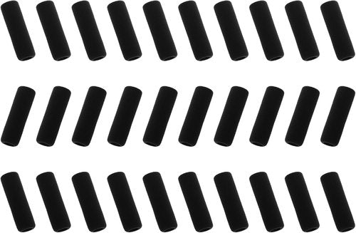 Bluecell Pencil Grips - Soft Foam 1.5-Inch Black Pencil Covers | Pack of 30