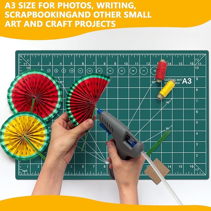 6 Pack Self Healing Cutting Mat 12" x 18" Rotary Cutting Sewing Mat Double Sided 5 Layers Craft Board for Sewing Crafts Hobby Fabric Precision Scrapbooking Project