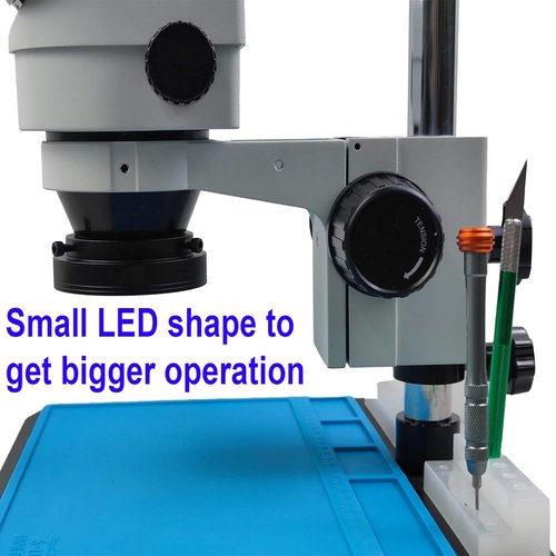 Regine Switzerland LED Ring Light Illuminator - USB 5V, 144 Adjustable Color Temperature, 4 Zone RGB for Microscopes