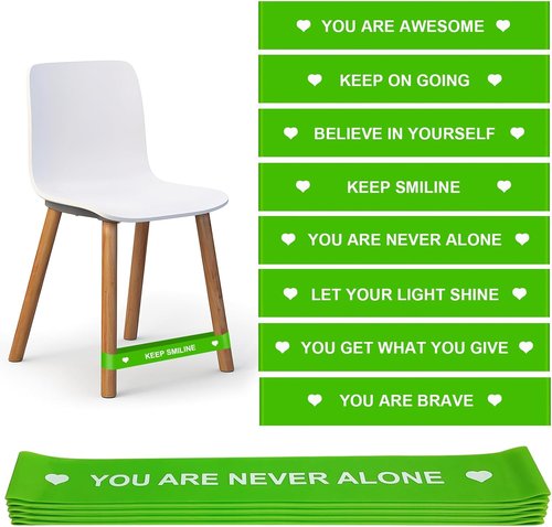 ROOKEA Chair Bands for Kids - Sensory Tools for Fidgety Feet | Green ADHD Classroom Essentials (16 Pcs)