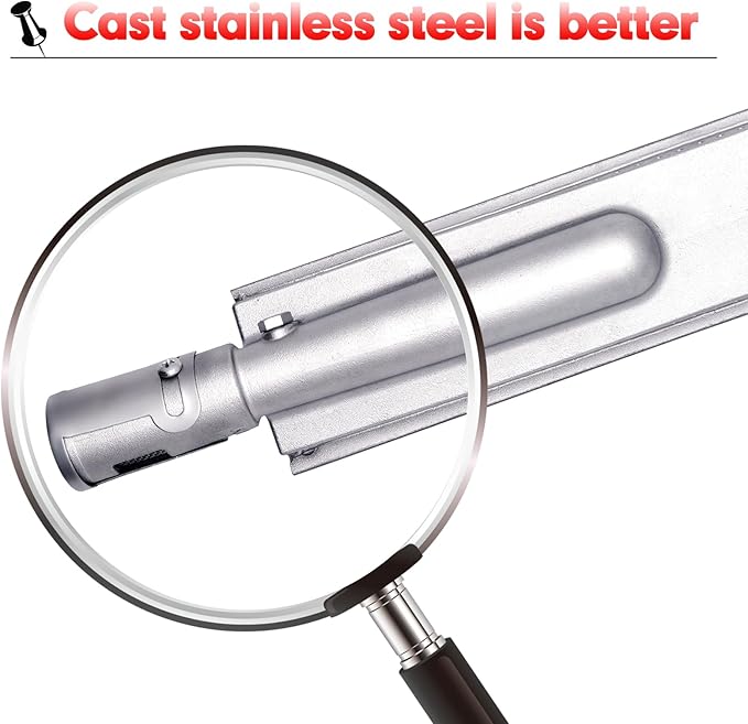 Cozilar 16516 Gas Grill Burner Replacement for Bull Grill Replacement Parts 47629, Cal Flame G4, Angus 47628, Outlaw 26038 26039, Steer Premium, Lonestar Select, Angus, Brahma, BBQ Accessories 16-1/8"