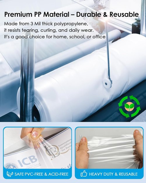 KTRIO Heavy-Duty Sheet Protectors - Clear Page Protectors for 3 Ring Binders | 8.5 x 11 Inch, 300 Pack