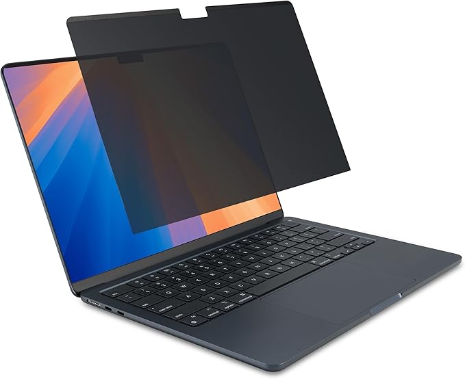 Kensington MP136 Magnetic Privacy Screen for MacBook Air 13.6 inch (2022-2024, M2, M3, M4), Removable Laptop Privacy Filter, Anti Glare Blue Light MacBook Mac Screen Protector