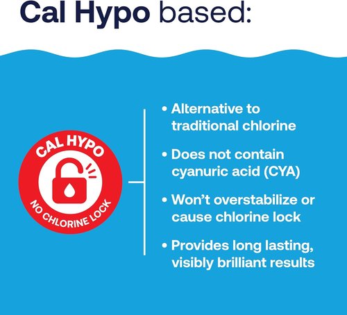 HTH 52037R Pool Care Shock - Advanced Cal Hypo Formula for Crystal Clear Water | 1lb (12 Pack)